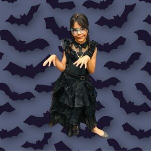 Wednesday Witch Costume for Kids